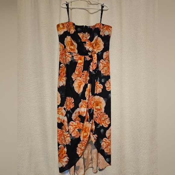 CityChic Formal Strapless Tulip Dress in Floral Print - Size M (18US) - Picture 2 of 6